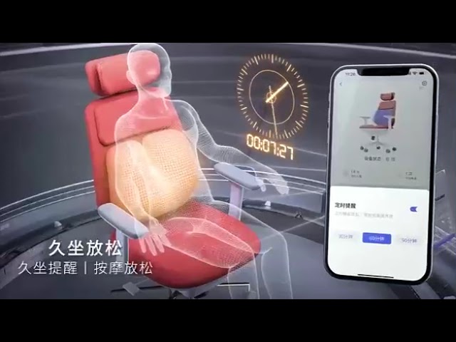 中国 Office System Staff Mesh Chair With Headrest 販売