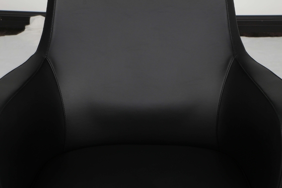 Adjustable Ergonomic Office Leather Chair 60mm PU Caster SGS